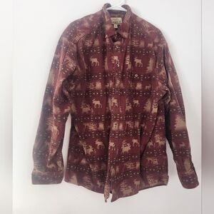 Cabelas Chamois Moose Outdoors Cotton Shirt XL